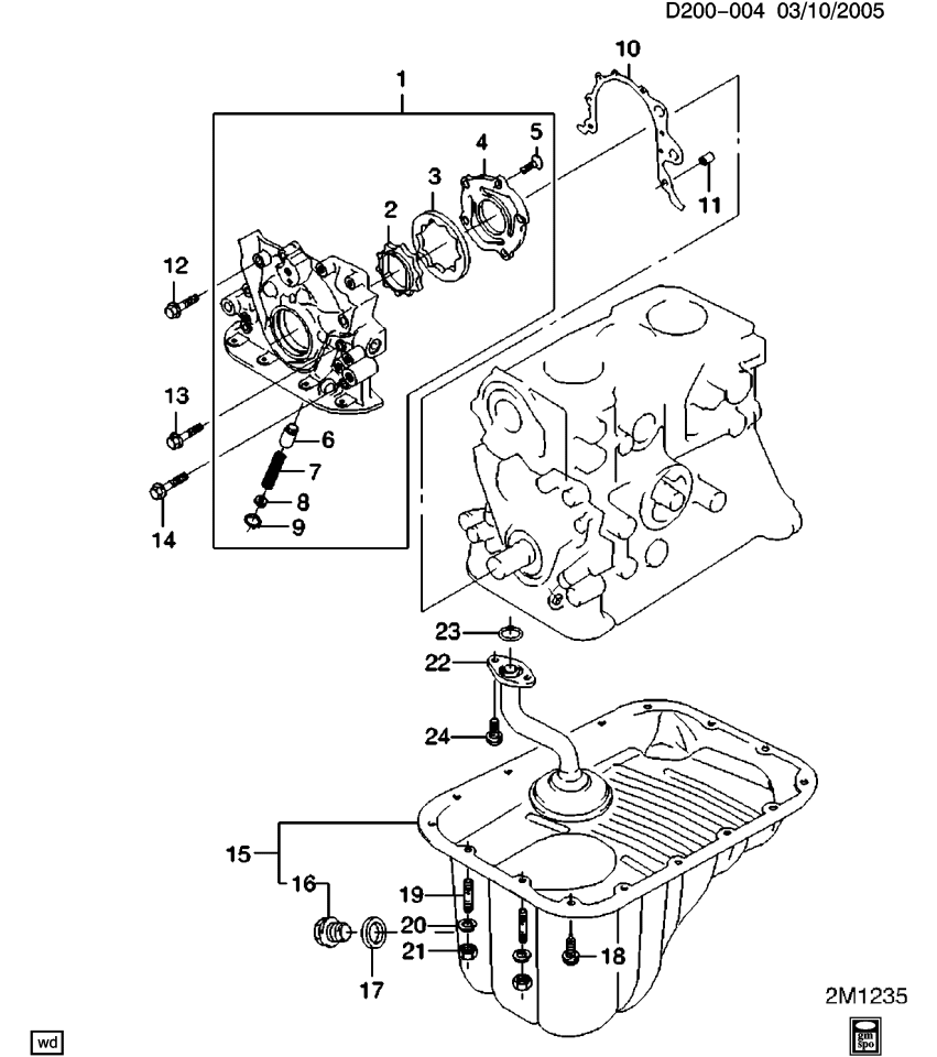GM 94535937 Pin, Engine Rear Main Bearing