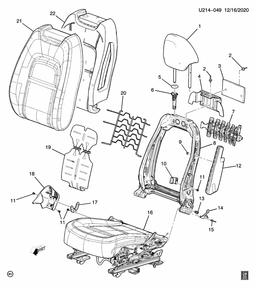 GM 13521719 Heater, Front/Rear Seat Heater