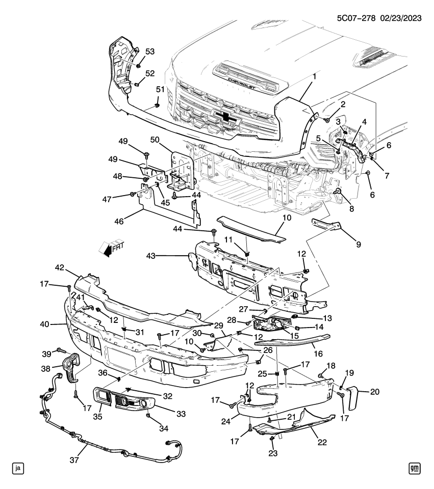 GM 84651367 Clip, Chassis/Engine Wiring Harness, Front