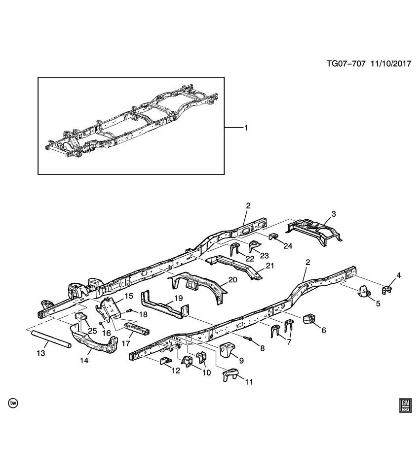 GM 25811379 Bracket, Steering Anti - Shock