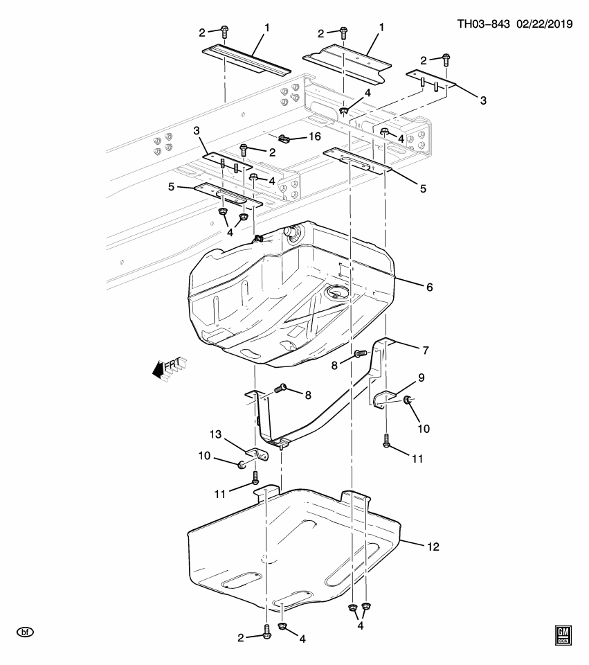 GM 25852954 Shield, Fuel Tank, Rear