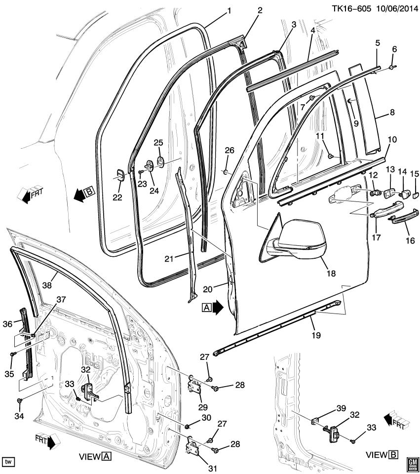 GM 13515999 Insert, Door Lock