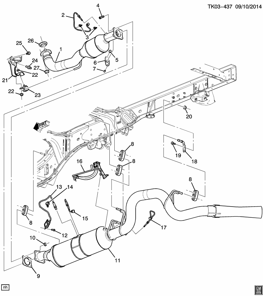 GM 84316436 Pipe, Emission System