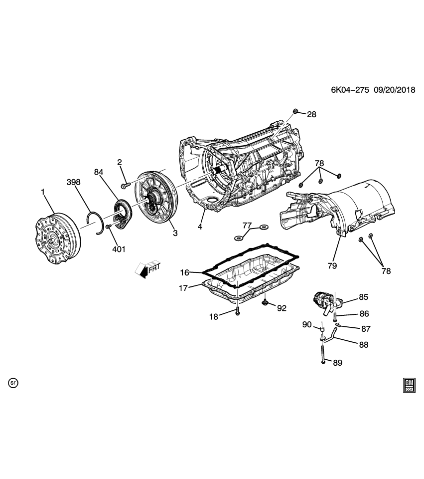 GM 24289490 Bolt, Transmission Input And Turbine Shaft