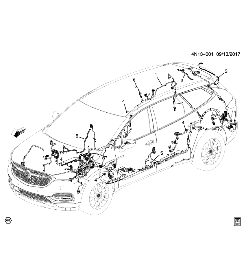 GM 84238348 Cable, Radio Antenna
