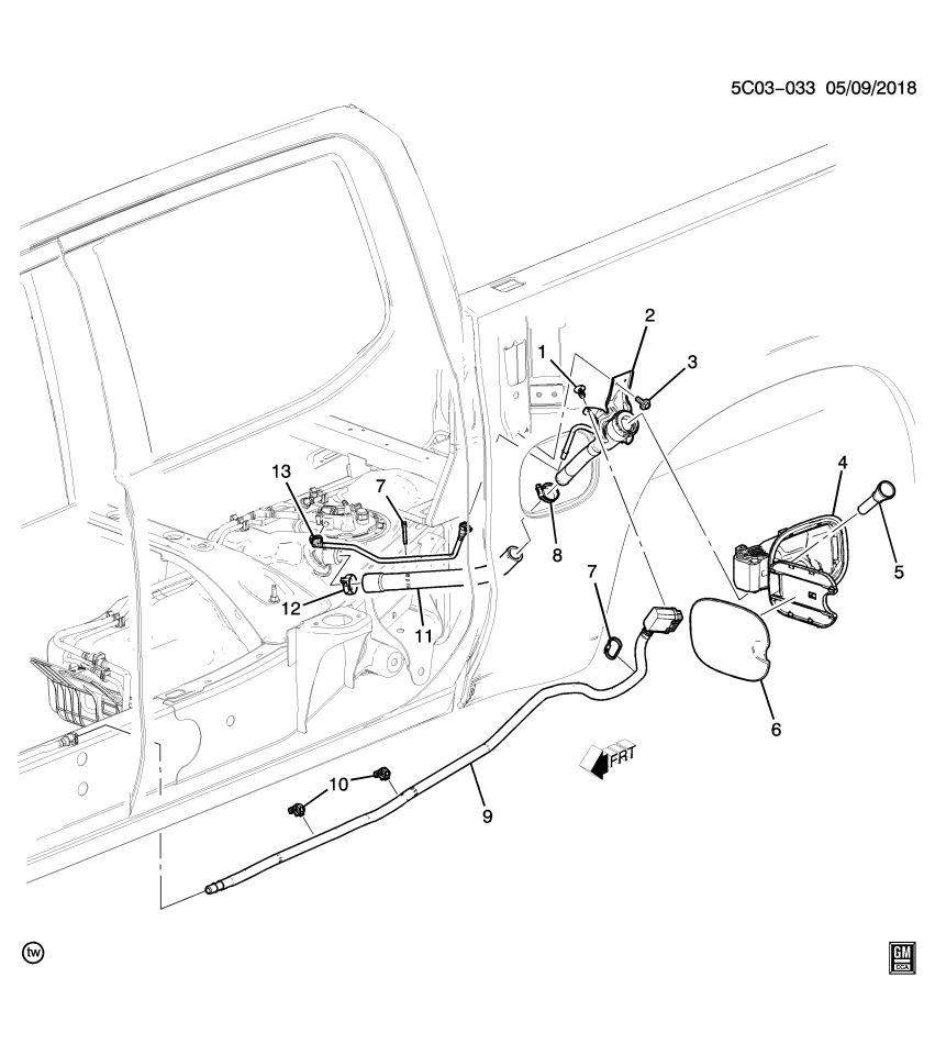 GM 87844685 Pipe, Fuel Tank Filler