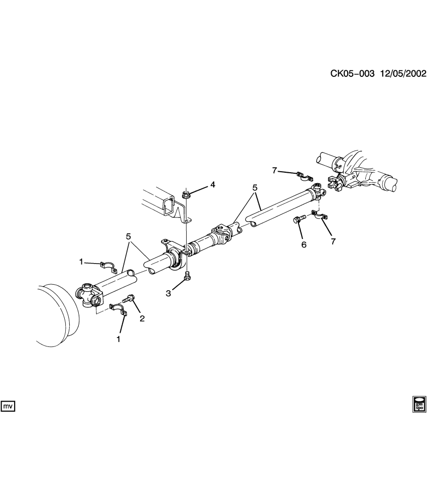 GM 15729591 Shaft, Propeller