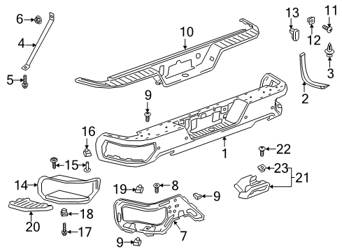 GM 84429050 Bumper Assembly, Rear
