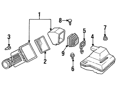 GM 24501188 Air Inlet Duct Retainer