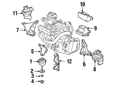 GM 25740663 Mount Bracket