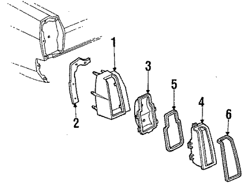 GM 5934191 Bezel, Driver Side