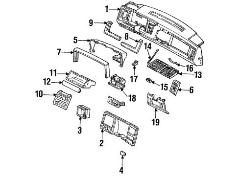 GM 15680711 Air Vent Trim