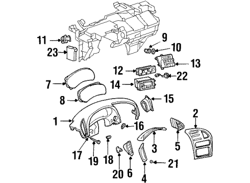 GM 19258349 Ignition Lock Cylinder