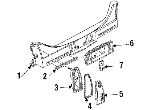 GM 5976192 Tail Lamp Assembly, Passenger Side
