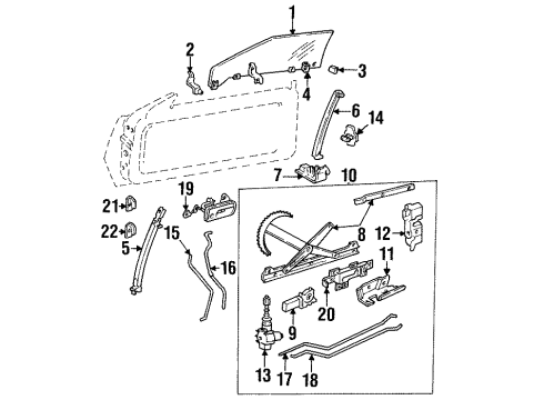 GM 25644248 Run Channel, Passenger Side