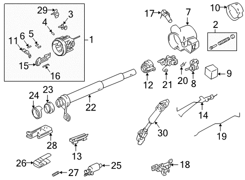 GM 15612050 Rear Wiper Switch
