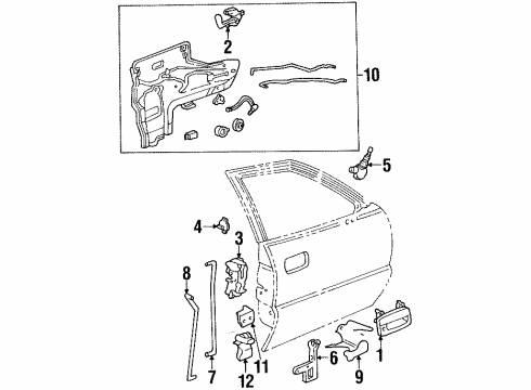 GM 16608583 Handle, Inside, Rear
