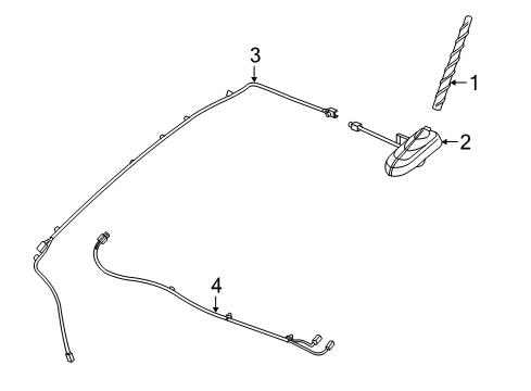 GM 42366156 Antenna Cable