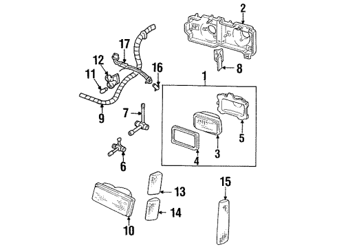 GM 16503897 Sealed Beam Retainer Ring