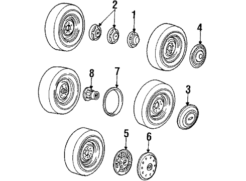 GM 14054905 Wheel Cover