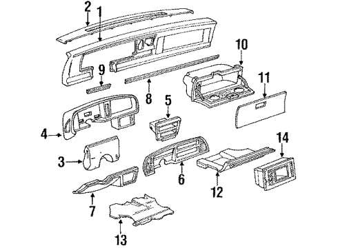 GM 16139696 Instrument Cluster