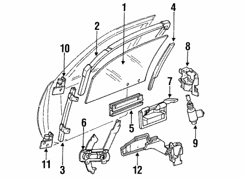 GM 16608873 Window Switch
