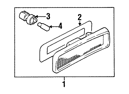 GM 91171648 Marker Lamp Assembly