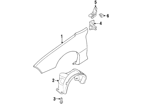 GM 10414407 Rear Bracket, Front Driver Side