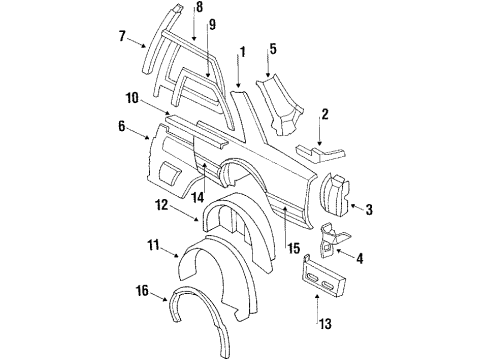 GM 12397407 Outer Panel, Passenger Side