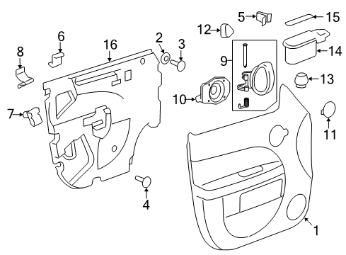 GM 15946147 Window Switch