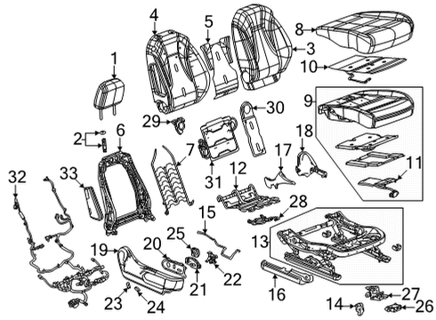 GM 13516454 Adjust Motor
