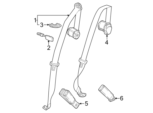 GM 11603027 Outer Belt Assembly Upper Bolt