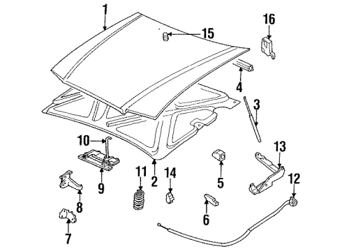 GM 12374493 Hood