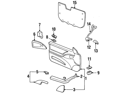 GM 88894538 Window Switch, Driver Side