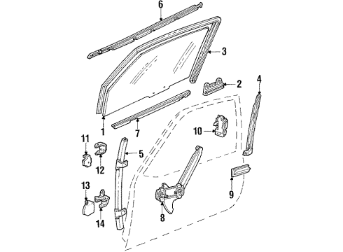 GM 12505062 Cam Reinforcement, Front