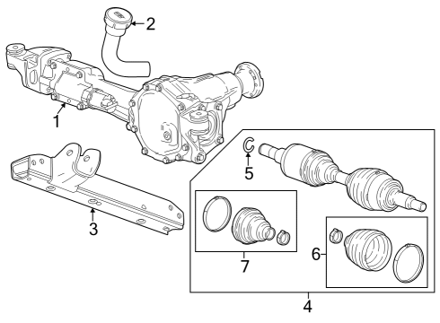 GM 11602523 Differential Assembly Mount Bolt