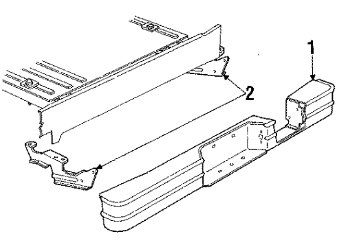 GM 465792 Face Bar, Rear
