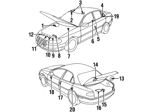 GM 90494576 Label