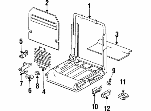 GM 16746171 Frame, Front Driver Side