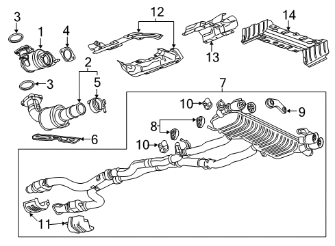 GM 84897448 Muffler & Pipe Assembly