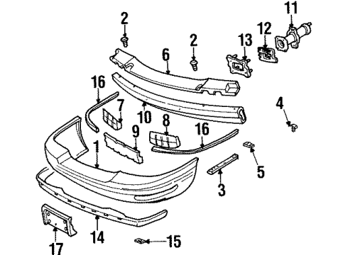 GM 25669452 Impact Bar