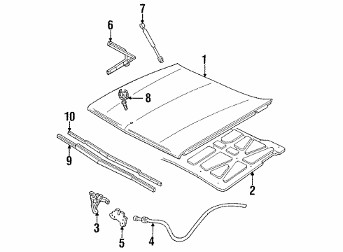 GM 25555154 Cable Bracket