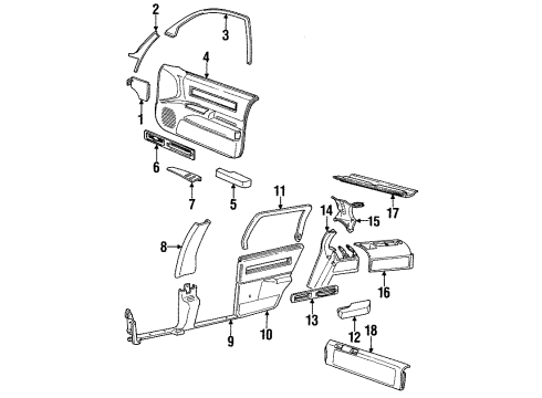 GM 16135973 Speaker, Front