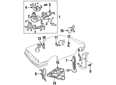 GM 22134863 Position Sensor, Rear
