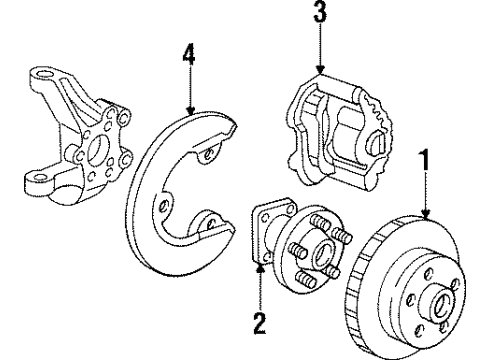 GM 14085886 Caliper Mount