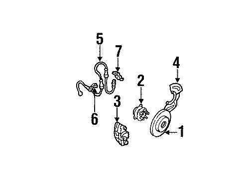 GM 25525768 Speed Sensor, Passenger Side