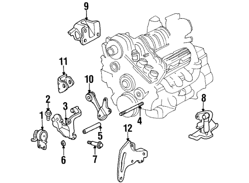 GM 25685989 Mount Bracket