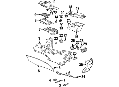 GM 88891188 Console, Green