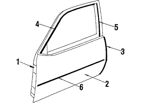 GM 20623213 Mirror, Driver Side