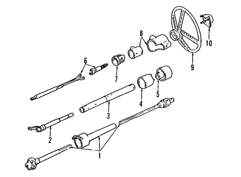 GM 26045383 Steering Column